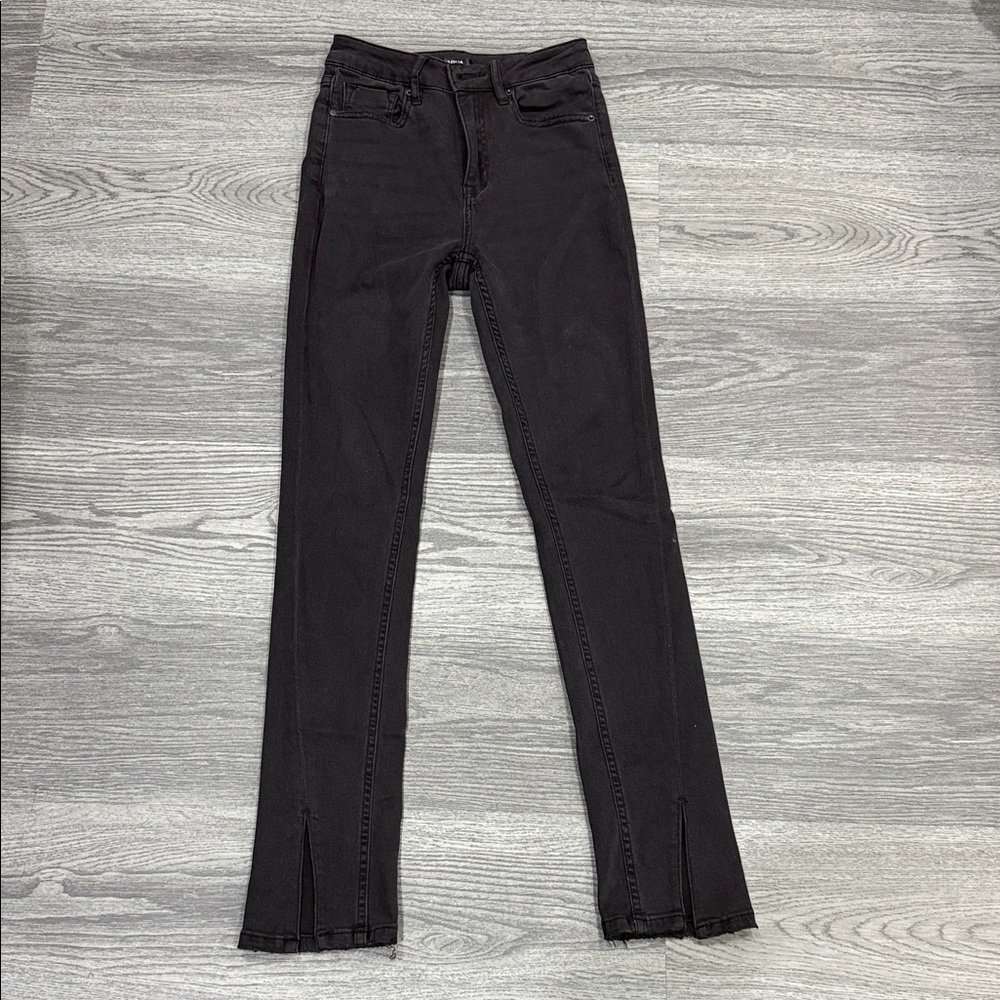 Aqua Black Flare Jeans
